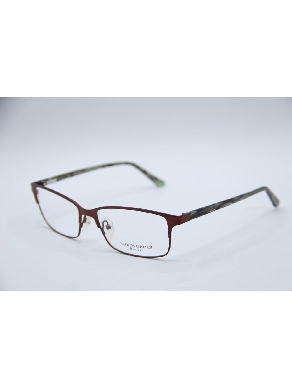Bloom Optics Claire Brn Brown Green Authentic Eyeglasses 58-16